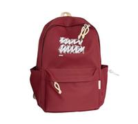 NICECY Zaino versatile di grande capacità per studenti dalla scuola media all'università per uso quotidiano informale(rosso,Piccolo)