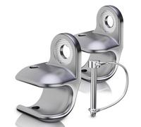 NICEDACK Attacco per Rimorchio per Bicicletta Thule Chariot, Asse per Rimorchi, per Bambini (Argento, 2 Pezzi)