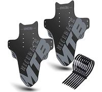 NICEDACK Parafanghi per Mountain Bike, 2 Pezzi, Mudguard Fit 20" - 29 Pollici MTB parafango Anteriore e Posteriore Compatibile con parafanghi per Bicicletta (Satinato, Grigio)