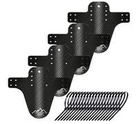 NICEDACK Parafanghi per mountain bike, paraspruzzi per mountain bike, mountain bike, anteriore e posteriore, compatibile con Mudguard, accessorio per bicicletta MTB Mud Guard Fit 20 26 27 27,5" 29