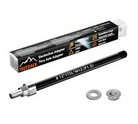 NICEDACK Perno Passante 12mm rimorchio Bici, Passo Filetto P1.0/P1.5/P1.75 | Lunghezza regolabile 160-172mm, adattatore incluso, sostituisce perno passante M12 per montaggio semplice rimorchio bici