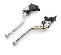 NICEDOLL Leve freno frizione CNC, adatte per RE Interceptor INT650 Continental GT 650 / Scram 411 2022-2023 / GT 535 2013-2018, lunghe regolabili, argento