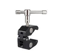 NICEFOTO robusto Morsetto per tubo con attacco filettato da 3/8" e 1/4"