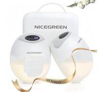 NICEGREEN LIFE Tiralatte a mani libere, tiralatte indossabile con 4 modalità e 12 livelli, portatile e morbido