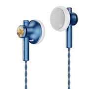 NICEHCK EB2S Pro - Auricolari in-ear con cavo, a testa piatta, con microfono, isolamento acustico, con cavo, per jack da 3,5 mm, iPhone, Samsung, computer, laptop, audiofili (3,5 mm con microfono)
