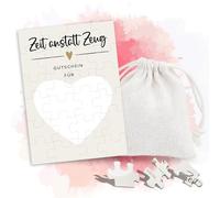 NICEIN Buono puzzle 24 pezzi, buono da stampare con custodia, regalo personalizzato per donne, uomini, biglietto di compleanno, San Valentino, buoni cibo, invito (24 pezzi)