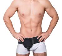 NICEIN®Cintura per Ernia Inguinale,Mutande Ernia Inguinale Uomo che si Adattano al lato Sinistro o Destro,Cinto per Ernia Inguinale per Alleviare il Dolore, Flessibile e Regolabile (Nero-M)