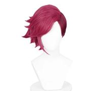 NiceLisa Parrucca corta viola Vi Cosplay gioco anime gioco di ruolo rossastro Halloween donne lol eroine Cosplay costume parrucche