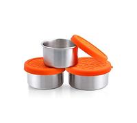 nicelock - Contenitori per alimenti piccoli in acciaio inossidabile, impilabili, set da 50 ml, 100 ml, 220 ml, per condimenti per insalata, alimenti, lo svezzamento, snack, bambini, dessert, senza BPA