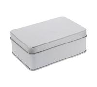 NiceMetal - Scatola portaoggetti in latta argentata, per conservare monete, capsule, caramelle, portachiavi, colore: argento, confortevole ed ecologico