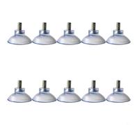 Niceminiwall 10 ganci a ventosa in PVC trasparente con vite M8 e dado, ventose con presa forte per superfici lisce come vetro o piastrelle, ideali per parete o montaggio su finestre (50 mm)