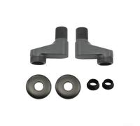 Niceminiwall 2 adattatori angolari in rame, regolabili da 8 a 12 cm, ingresso G1/2 G3/4, a prova di perdite, colore nero e grigio, per valvole miscelatrici da bagno (nero)