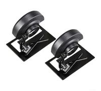 Niceminiwall 2 supporti per smerigliatrice angolare con staffa di taglio regolabile e protezione protettiva, compatibile con smerigliatrici da 4-12 pollici, base in acciaio portatile, nero