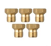 Niceminiwall 6 ugelli di conversione a gas in ottone per scaldabagno e stufa, kit iniettore propano compatibile con la maggior parte dei fornelli a 4 fuochi, adatto per propano G30/butano