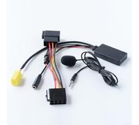 Niceminiwall Adattatore audio da auto a 6 pin 5.0 con microfono, chiamate in vivavoce e streaming musicale, riduzione del rumore, compatibile con 159/Brera/Grande