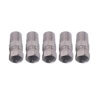 Niceminiwall Adattatore connettore TV cavo F maschio a TV9.5 femmina, per set-top box con struttura in lega di zinco e proprietà ignifughe, compatibile con satelliti e (5 pezzi)