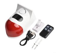 Niceminiwall Allarme con sensore di movimento solare WiFi, sistema di sicurezza per esterni, sirena da 120 dB, impermeabile, IP67, rilevatore PIR, angolo di rilevamento 110°, portata 9-12 m