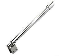 Niceminiwall Asta di supporto per schermo doccia da bagno, stabilizzatore per pannello in vetro cromato a parete, braccio di supporto telescopico, lunghezza 400-600 mm (inclinato)