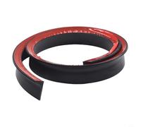 Niceminiwall Barriera in silicone per doccia, barriera per acqua, lunghezza 1 m, per soglie del bagno, striscia flessibile in TPE per docce senza curva, vicino al suolo (nero)