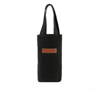 Niceminiwall Borsa per bottiglia d'acqua in tela per tazze isolate e tazze di vetro, 37 x 15 x 12 cm, custodia protettiva per il trasporto, leggera per una borsa da viaggio resistente all'abrasione