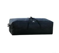 Niceminiwall Borsa portatile da campeggio resistente, in tessuto Oxford 1680D, con cinghie posteriori, impermeabile, organizer per attrezzature da esterno, per baldacchino, tavoli, sedie, nero (55 L)