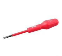 Niceminiwall Cacciavite isolato con punta magnetica, lama in acciaio al cromo vanadio resistente ad alta tensione da 1000 V, manico ergonomico in PP TPR per sicurezza elettrica elettricista (5x75-)