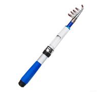 Niceminiwall Canna da pesca, kit di canna da pesca da viaggio piccola da 1,2 m, kit portatile da viaggio, canna da pesca telescopica pieghevole per principianti (canna da pesca blu)