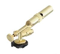 Niceminiwall Cannello professionale in rame butano per barbecue, cucina all'aperto e lavorazione dei metalli, 15 x 5 x 4 cm, controllo della fiamma, finitura oro