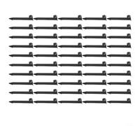 Niceminiwall Confezione da 50 supporti per tubo da giardino tipo C per tubi di irrigazione a goccia in PE da 16 mm/20 mm, picchetti fissi resistenti per un supporto sicuro del tubo flessibile in
