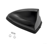 Niceminiwall Copertura per antenna auto, a pinna di squalo, ricambio per segnale radio sul tetto, per auto, SUV, camion, base decorativa per antenna, dimensioni 18 x 8 cm, colore nero