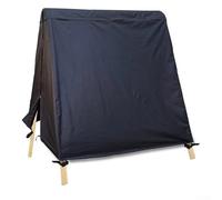 Niceminiwall Copertura per dondolo da esterno a 3 posti, in tessuto Oxford 420D, resistente alle intemperie, con cerniera centrale, elastici regolabili in gomma e