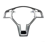Niceminiwall Coprivolante argentato, per Mercedes Benz W204 W212 Classe C Classe E 2012-2014 interno ABS effetto fibra di carbonio copertura decorativa (argento)
