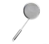 Niceminiwall Cucchiaio filtrante a maglia fine in acciaio inossidabile 304 da cucina, strumento per scremare olio, macchina per latte di soia per scremare olio sedimenti (B-L)