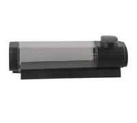 Niceminiwall Dispenser di sapone manuale a tripla testa nero con materiale ABS, contenitore liquido ricaricabile per bagno, cucina, hotel, ospedale o bagno pubblico (singolo)