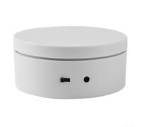 Niceminiwall Espositore elettrico rotante con velocità regolabile, in ABS compatto e robusto per giradischi elettrico, per fotografie di prodotti a 360°, vetrina di gioielli, bancone al dettaglio o (A