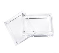 Niceminiwall Espositore per gioielli in acrilico trasparente, organizer per gemme, diamanti, orecchini, anelli, bracciali, custodia trasparente per collezione domestica o per negozio (8,5 x 6,5 cm)