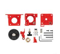 Niceminiwall Estrusore in titanio per stampante 3D Alimentatore Stock per V6 per Ender 3 - Alimentatore per filamenti - Coppia di alimentazione elevata - Alimentatore stock stampante (rosso)