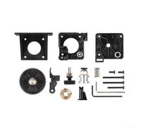 Niceminiwall Estrusore in titanio per stampante 3D per V6 per Ender 3 - Alimentatore di filamenti - Coppia di alimentazione elevata - Alimentatore per stampante (nero)