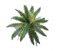 Niceminiwall Felci ed erbe artificiali resistenti ai raggi UV, 28 e 38 teste, cespugli di arbusti vegetali in plastica sintetica per esterni e giardino e decorazione domestica interna (28 teste)