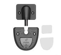 Niceminiwall Fermaporta antivento resistente con design a serratura per riduzione del rumore e resistenza al vento, installazione senza fori, per uso domestico e ufficio (nero)