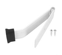 Niceminiwall Fermaporta con montaggio senza fori, supporto per riduzione del rumore sotto la porta, nero o bianco, per uso domestico e ufficio (bianco)