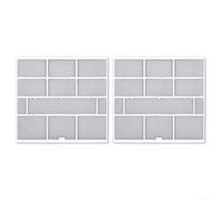 Niceminiwall Filtro antipolvere per condizionatore d'aria da interni, copertura in rete divisa, sistema diviso, rete di protezione per unità AC, lavabile, anti polvere (28,2 x 26,5 cm)