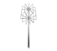 Niceminiwall Frusta per pesca alla carpa, in acciaio inox, 11 lame, resistente, 11 x 43 cm, 500 g, colore: argento, ideale per la pesca dello stagno