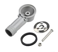 Niceminiwall Giunto di conversione in ABS per lavello da cucina con tubo flessibile per ricambio foro rotondo per lavabo - Tappo di ricambio per rubinetto di troppopieno per impianti idraulici
