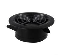 Niceminiwall Griglia di ventilazione rotativa in ABS, 75-125 mm, per ingresso e uscita a soffitto, con volume d'aria regolabile, per bagno, ufficio e stanza (125 mm)
