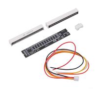 Niceminiwall Indicatore di livello audio stereo a 12 bit a doppio canale VU Meter Modulo display a LED Kit fai da te Scheda PCB 7-12 V per analisi dello spettro musicale Apparecchiature audio (parti)