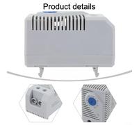 Niceminiwall Interruttore termostato bimetallico per montaggio su guida DIN, regolatore meccanico 0-60°C per armadi elettrici, riscaldatori, ventilatori, protezione IP20