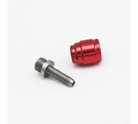 Niceminiwall Kit connettore pinza freno a disco stradale compatibile con sistemi idraulici Level Red HRD e S900, costruzione in acciaio in nero/rosso/argento per