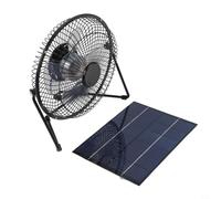 Niceminiwall Kit di ventole a pannello solare da 5,2 W 6 V con ventola USB da 20,3 cm per pollai, serre, capannoni, case per animali domestici e applicazioni di raffreddamento dello scarico