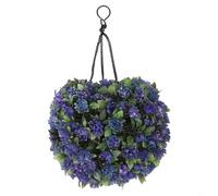 Niceminiwall Lampada a sfera a forma di fiore da appendere, a energia solare, impermeabile, per esterni, giardino, vialetto, illuminazione decorativa per alberi, recinzioni, patio, atmosfera serale (C